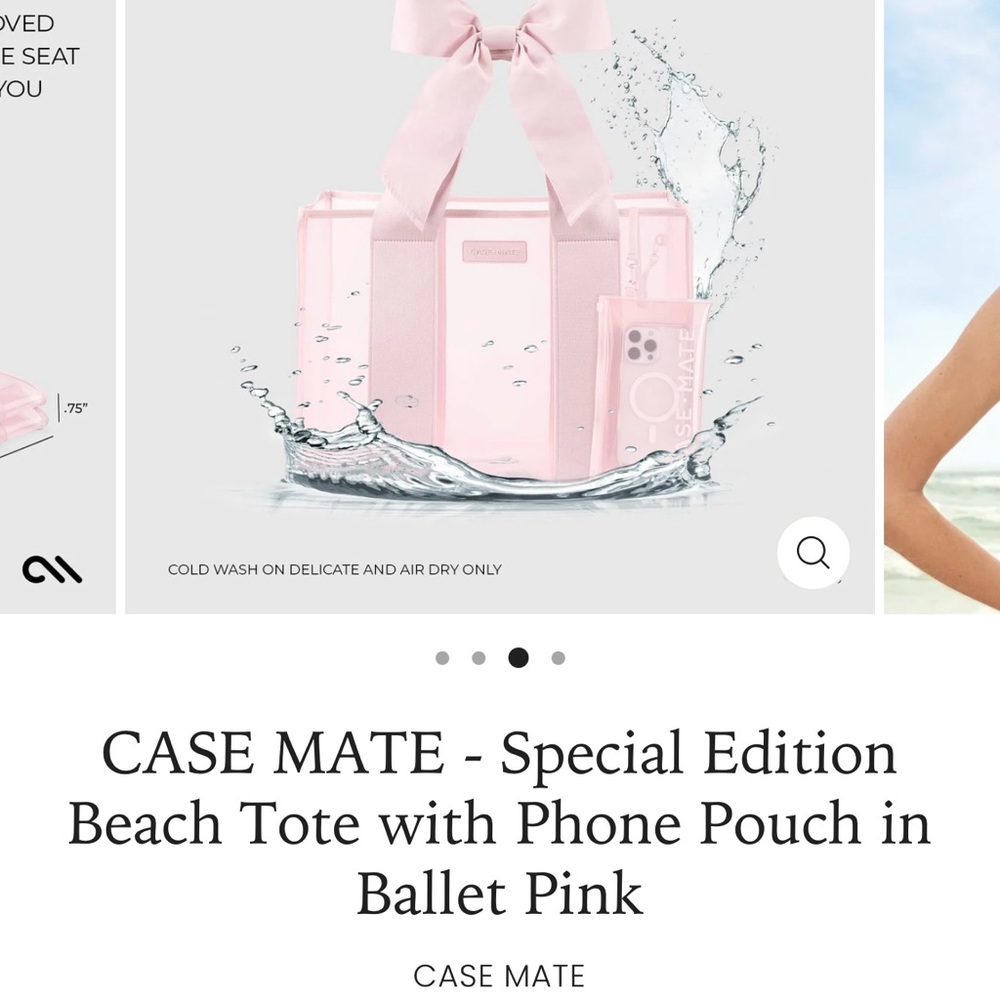 Case-Mate Light Pink Carry-On Tote brand new still in the packaging with tags